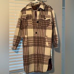 Faux Wool Shacket XXS